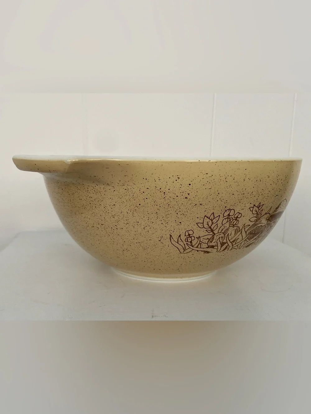 Vintage PYREX Cinderella Forest Fancies Mushroom Nesting Mixing Bowl